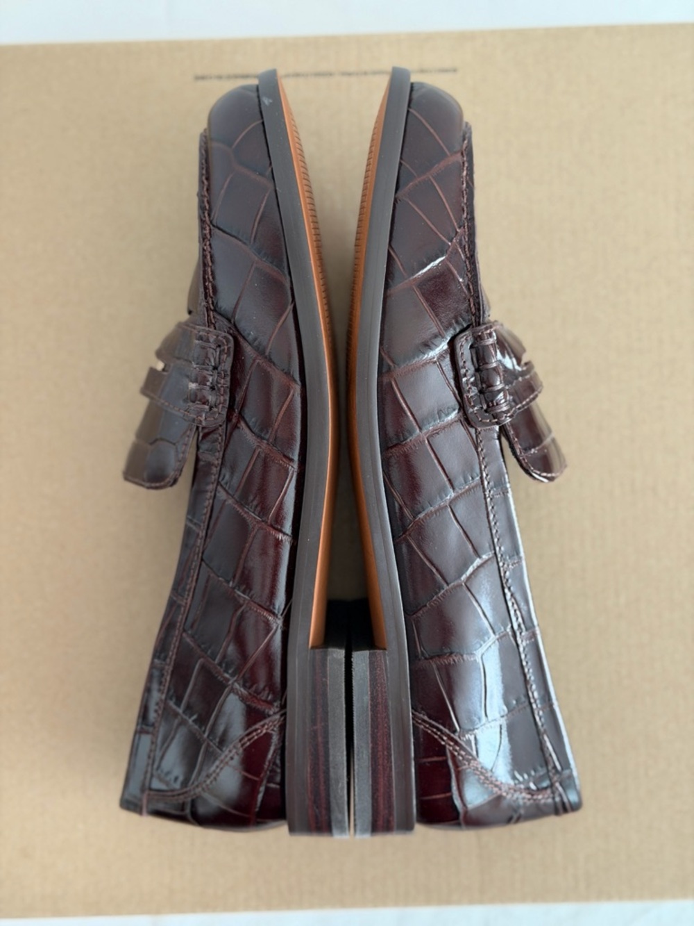 Madewell The Grayson Penny Loafer in Chocolate Raisin, Size 8 - Picture 9 of 10